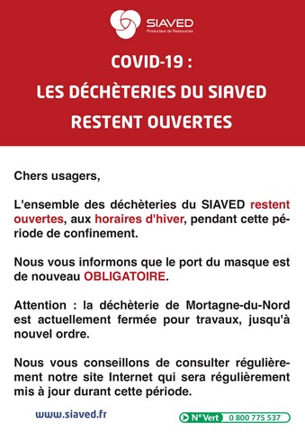 les decheteries restent ouvertes   30 octobre 2020 (Copier)
